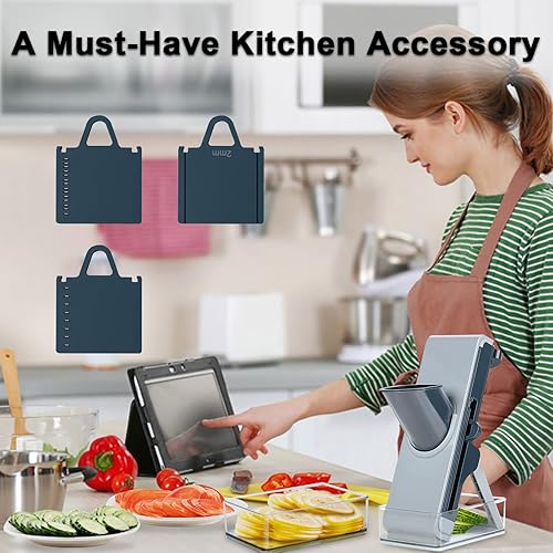 Miniatura 5 de Picador de verduras, picador de cebolla, rebanador de mandolina, picador de alimentos profesional, picador y rebanador de verduras, máquina de