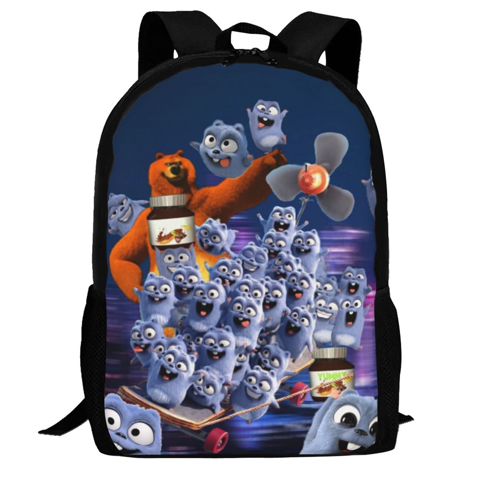 Dpgufpv Boys Colorful Grizzy Lemmings Student School Bag College Laptop Backpack Travel Rucksack Bookbag