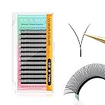 NAGARAKU yy Eyelash Extensions Supplies y lash 0.07mm D curl 17mm Premade Fans 4D Russian Volume Y Shape Faux Mink Matte 12 rows Cluster pre Fanned Wispies Crisscross Eye Lashes
