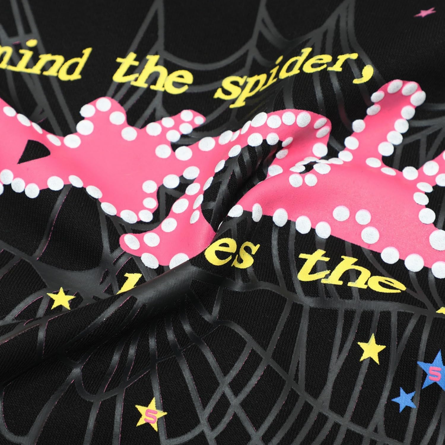 Punk Felpa con cappuccio da uomo Y2K Spider Web Star Print Pullover a maniche lunghe con cappuccio felpe maglioni abbigliamento sportivo