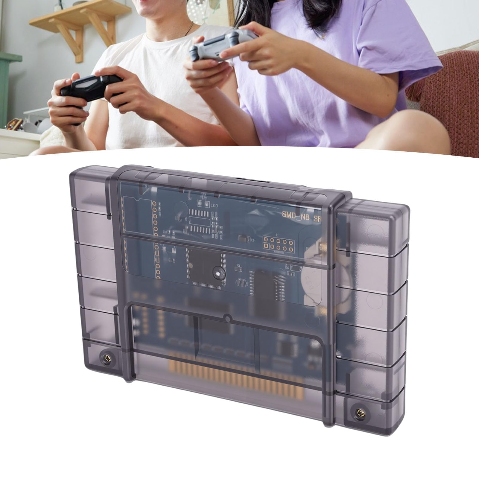 Halearo Cartuccia di Gioco con Prestazioni Stabili a 16 Bit Adatta per Console con 900 Giochi retrò per Collezionisti di Giochi