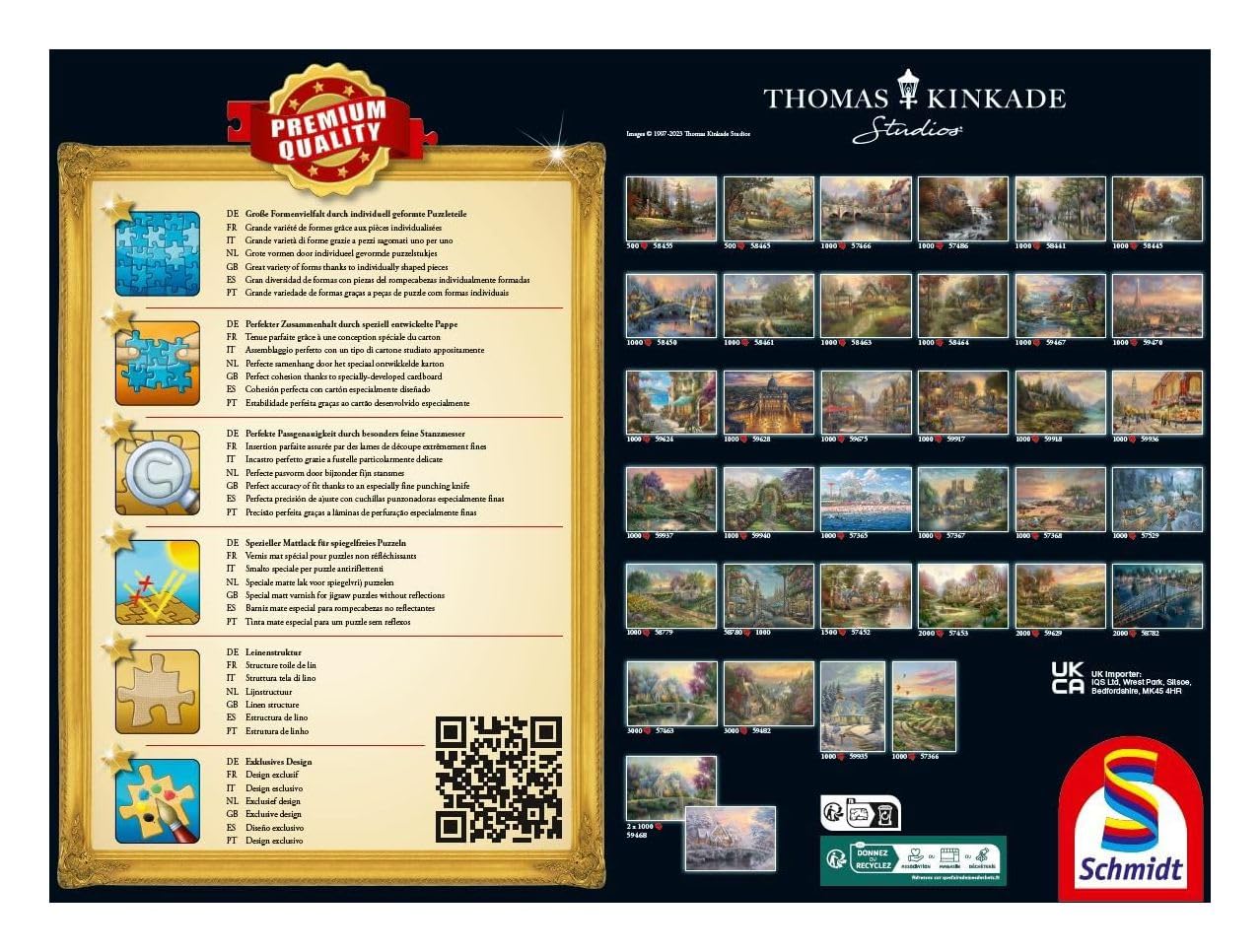 Schmidt Puzzle de 3000 Piezas - Casa de lámpara, T