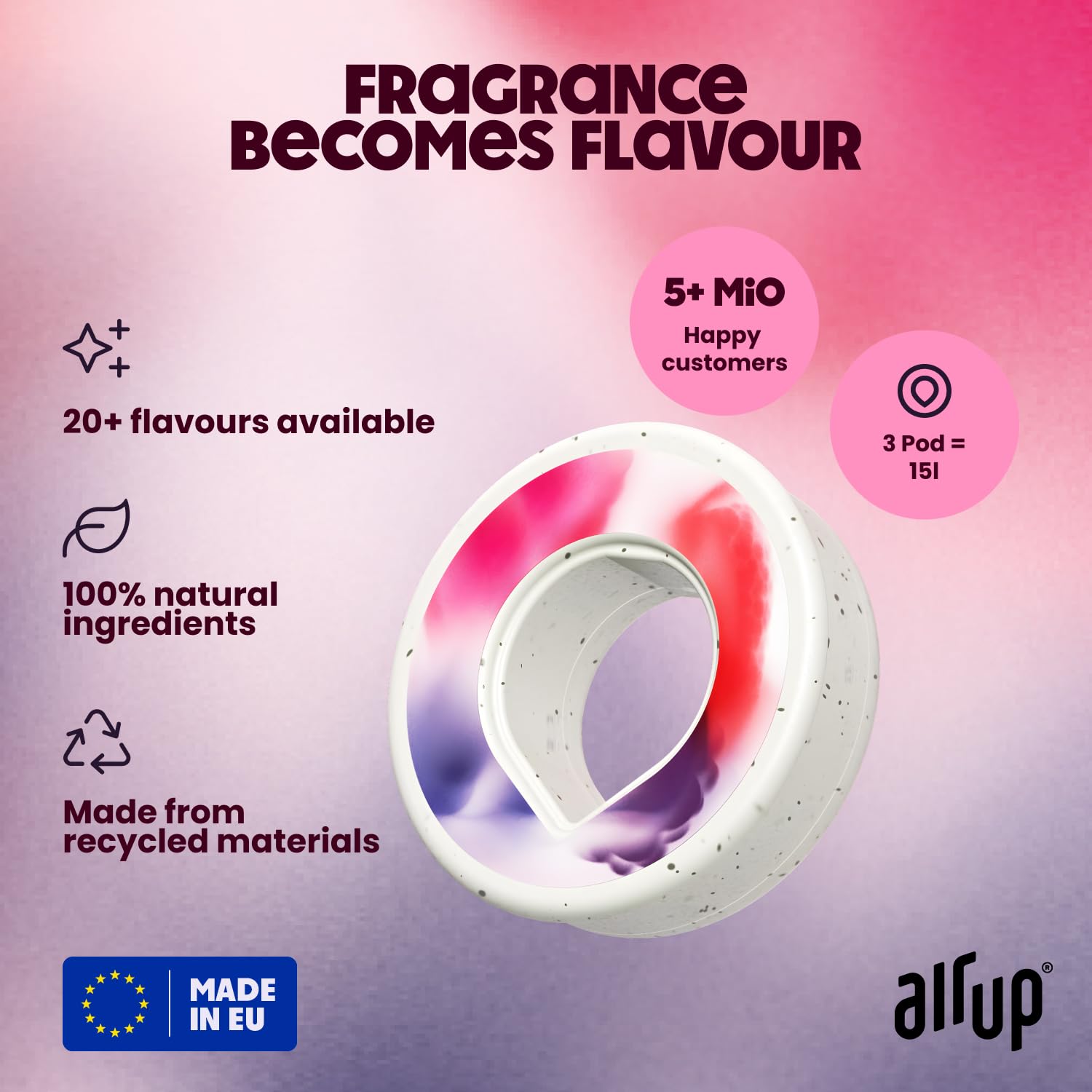 air up Fruity Flavor Mix Multipack - 9x Flavour Pods Wildberry, Apfel & Kirsche für 45L Wasser: Pure Trinkmotivation | Original für air up Flaschen