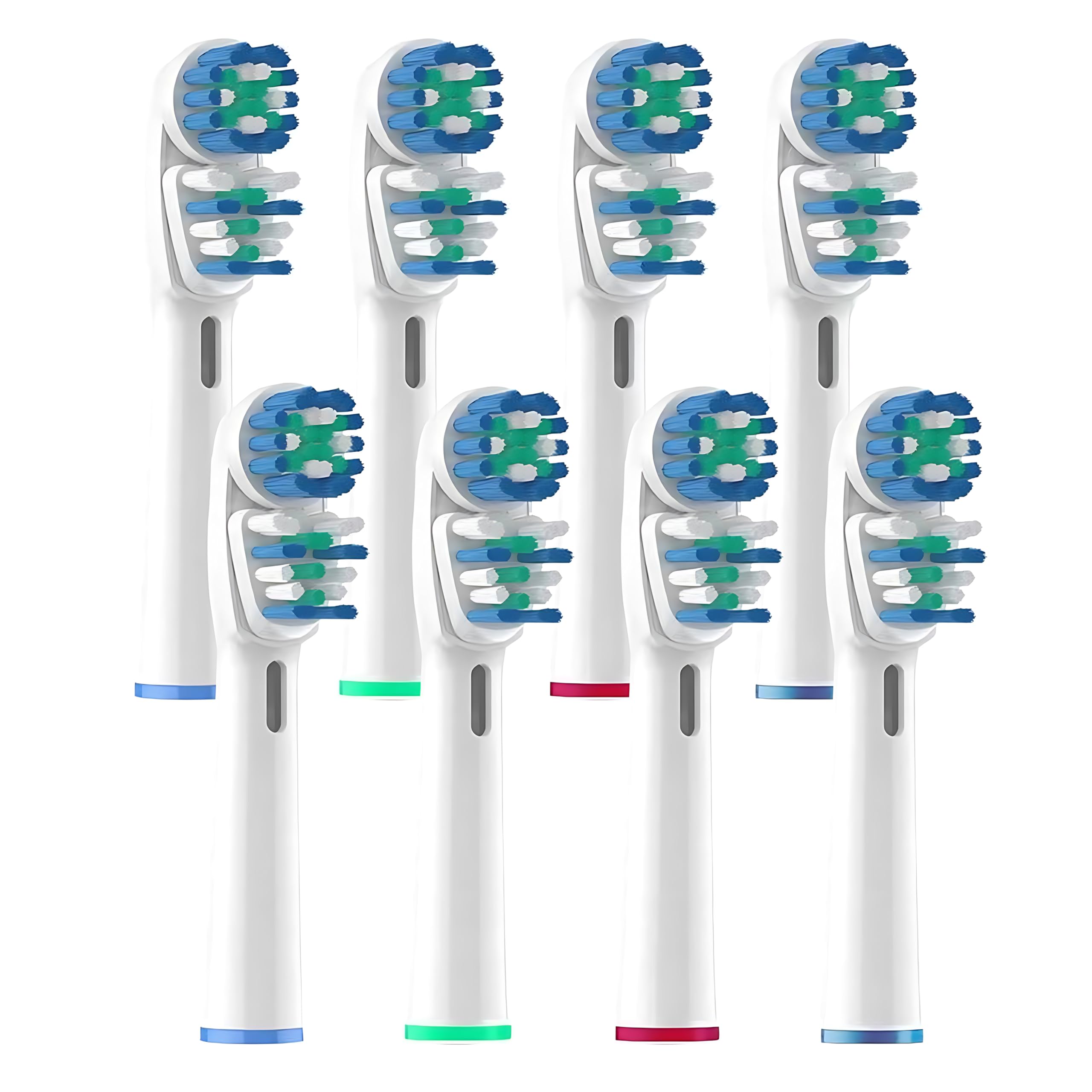 Kitbless 8 Pcs Replacement Toothbrush Heads Electric Toothbrushes, Dual Clean Toothbrush Heads Compatible with Oral B Replacement Heads, Pro 500/1000/1500/3000/3757/5000/7000/7500/8000