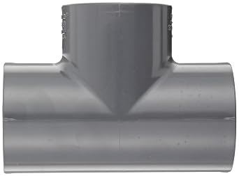Spears 801 Series PVC Pipe Fitting, Tee, Schedule 80, 2 Socket