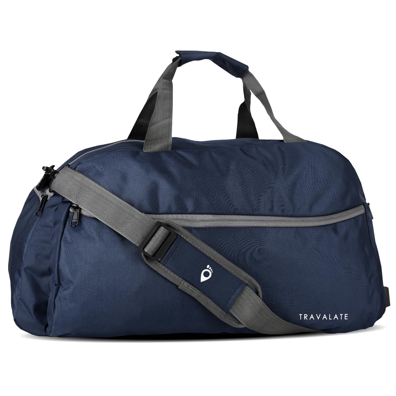 Travalate 45L Waterproof Polyester Duffle Bag, Ultra Light 20 Inch Travel Duffel Bag For Men & Women - Navy Blue (20 X 18 X 11 Inch)