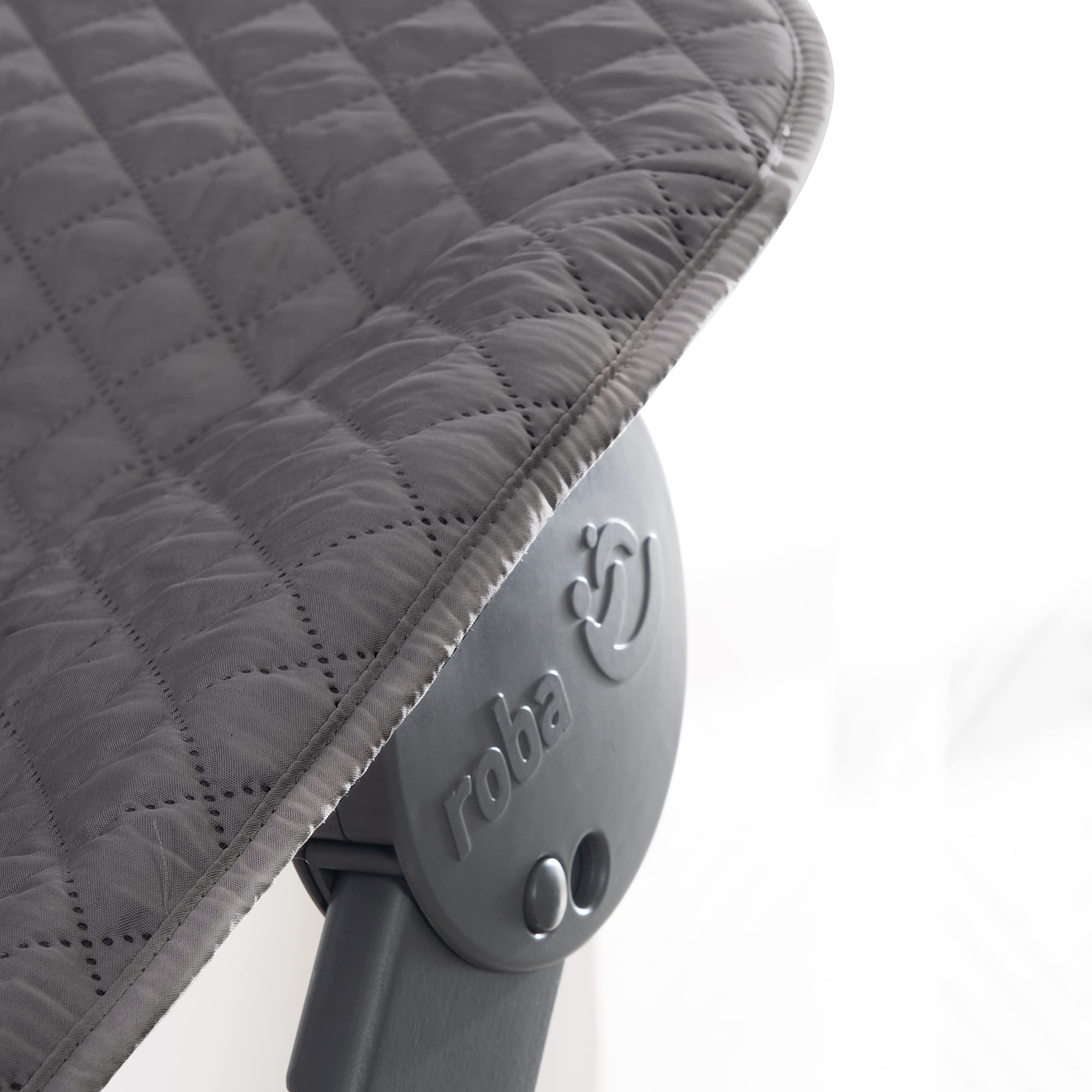 roba Trona Evolutiva Born Up - Set 2 en 1 con Asiento para Recién Nacido "roba Style Antracita" - Silla Ajustable con Función Reclinable - Desde el Nacimiento - Antracita