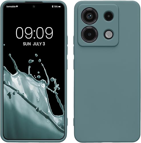 Vista 789 de kwmobile Funda compatible con Xiaomi Redmi Note 11 / Note 11S - Funda protectora de silicona TPU suave y delgada - Azul Báltico Azul (Baltic Blue)