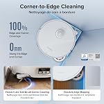roborock Qrevo Edge Robot Vacuum and Mop, 18,500Pa Suction, Zero-Tangling, AdaptiLift Chassis, Al Obstacle Recognition, Hot Water Mop Washing & Dock Self Cleaning, Corner to Edge Deep Cleaning