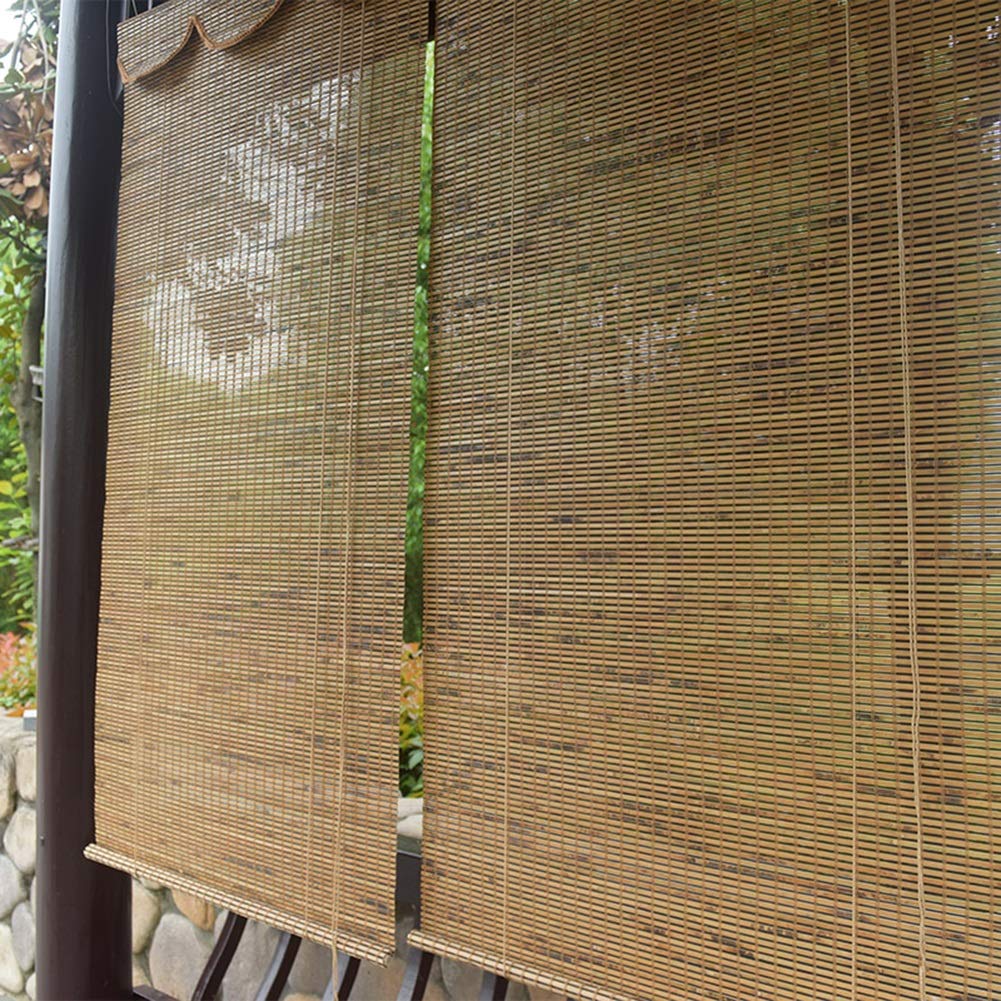 Zewnętrzne rolety zwijane, Zewnętrzna kurtyna zwijana na pokład podwórka altana Pergola Balkon Patio Ganek Garaż, 85 Cm / 105 Cm / 125 Cm / 145 Cm Szerokość