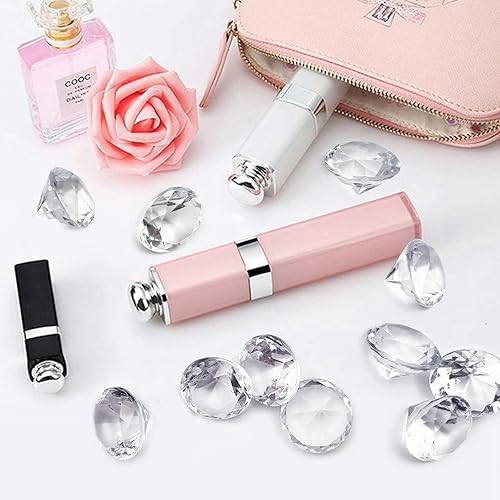 Miniatura 6 de XHKDSYMC 100 diamantes acrílicos transparentes de 1 pulgada para mesa de boda, confeti para rellenos de jarrones, decoración floral, decoración de