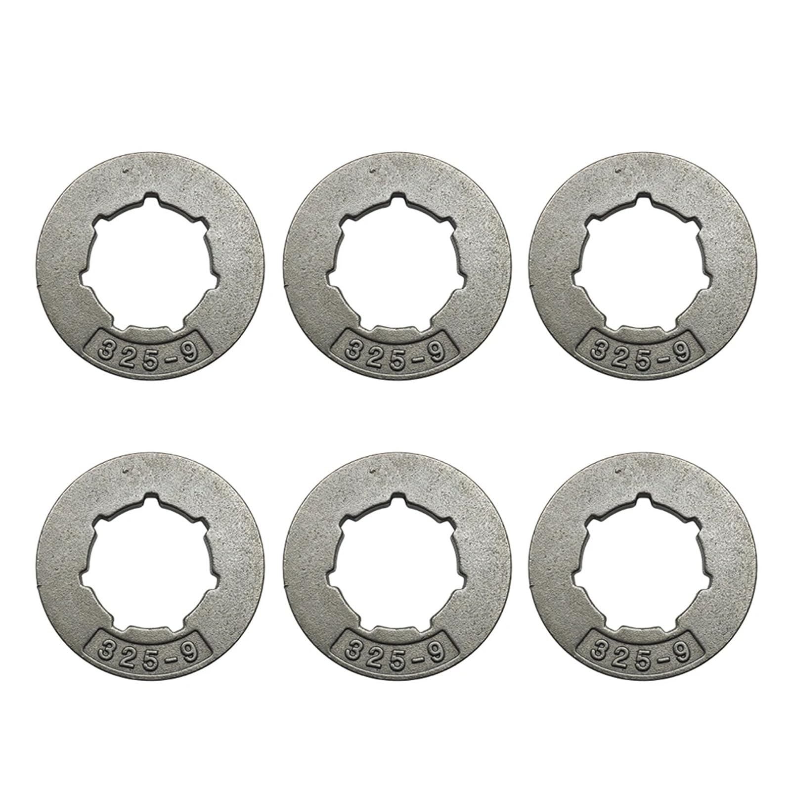 6 uds. Llanta de piñón cadena 325-9T for Stihl, , Jonsered, pieza motosierra Homelite