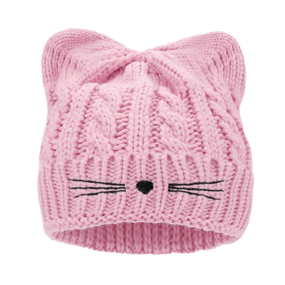 Amazon.com: Women Girls Winter Sequin Cat Ears Hat Kids Warm