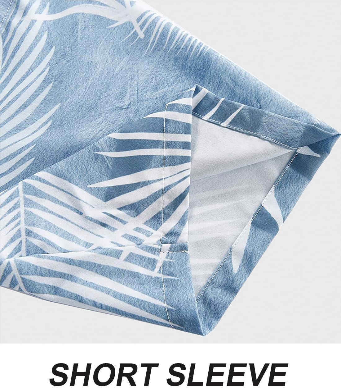 APTRO Men's Hawaiian Shirt Short Sleeve Summer Beach Tropical Button Down Shirt - Image 6