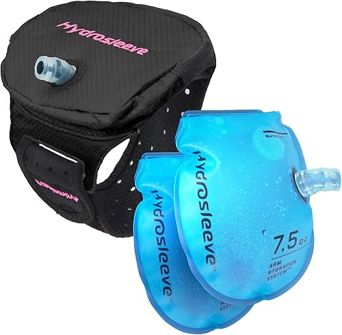 Hydrosleeve Paquete de hidratación para corredores, paquete de hidratación de brazalete manos libres. Perfecto para corredores, maratones,