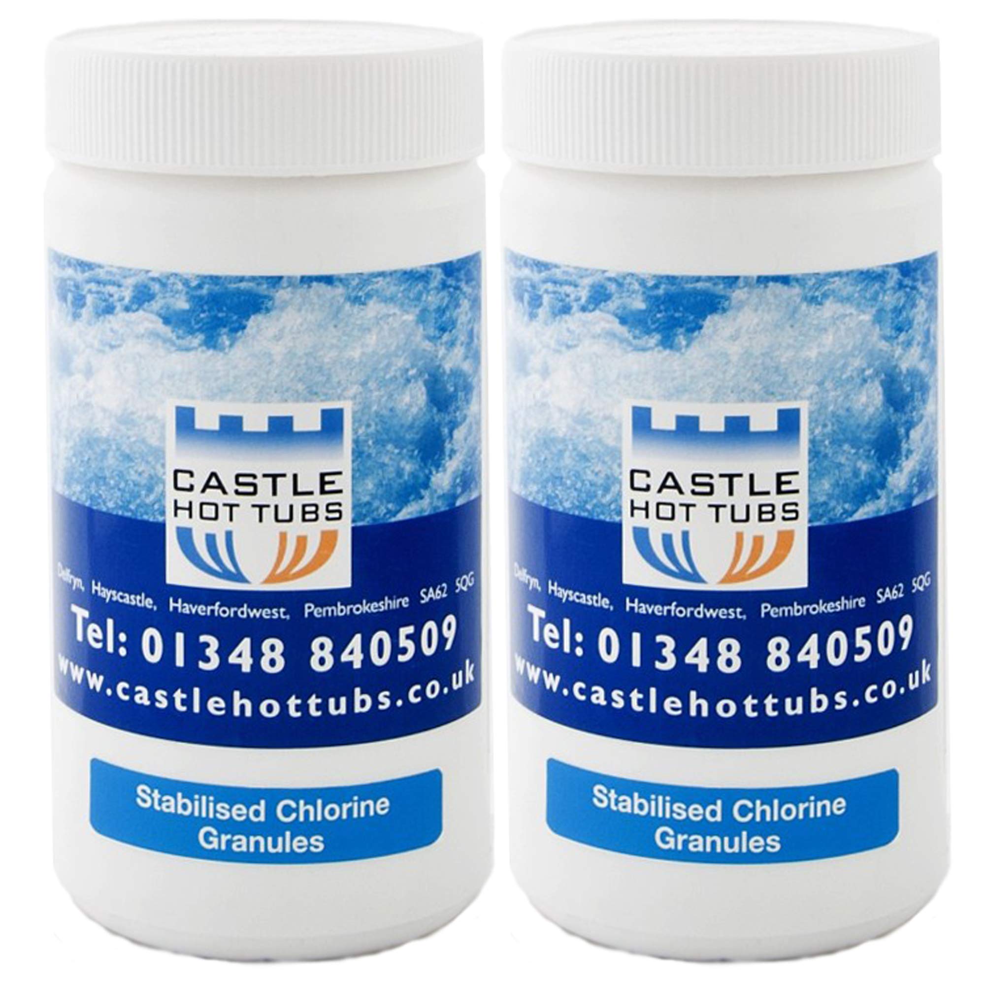 Quality Stabilised Chlorine Granules Hot Tub Spa Swimming Pool (2 x 1kg)