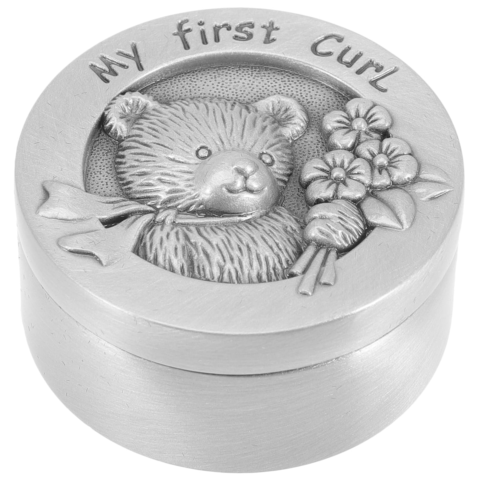 YARNOW Lanugo Collection Box Metal Keepsake Box for Fetal Hair Storage for Born Milestone Pregnancy Gifts for Boy Girl