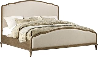 Haynes Upholstered Bed, King, Gray & Linen