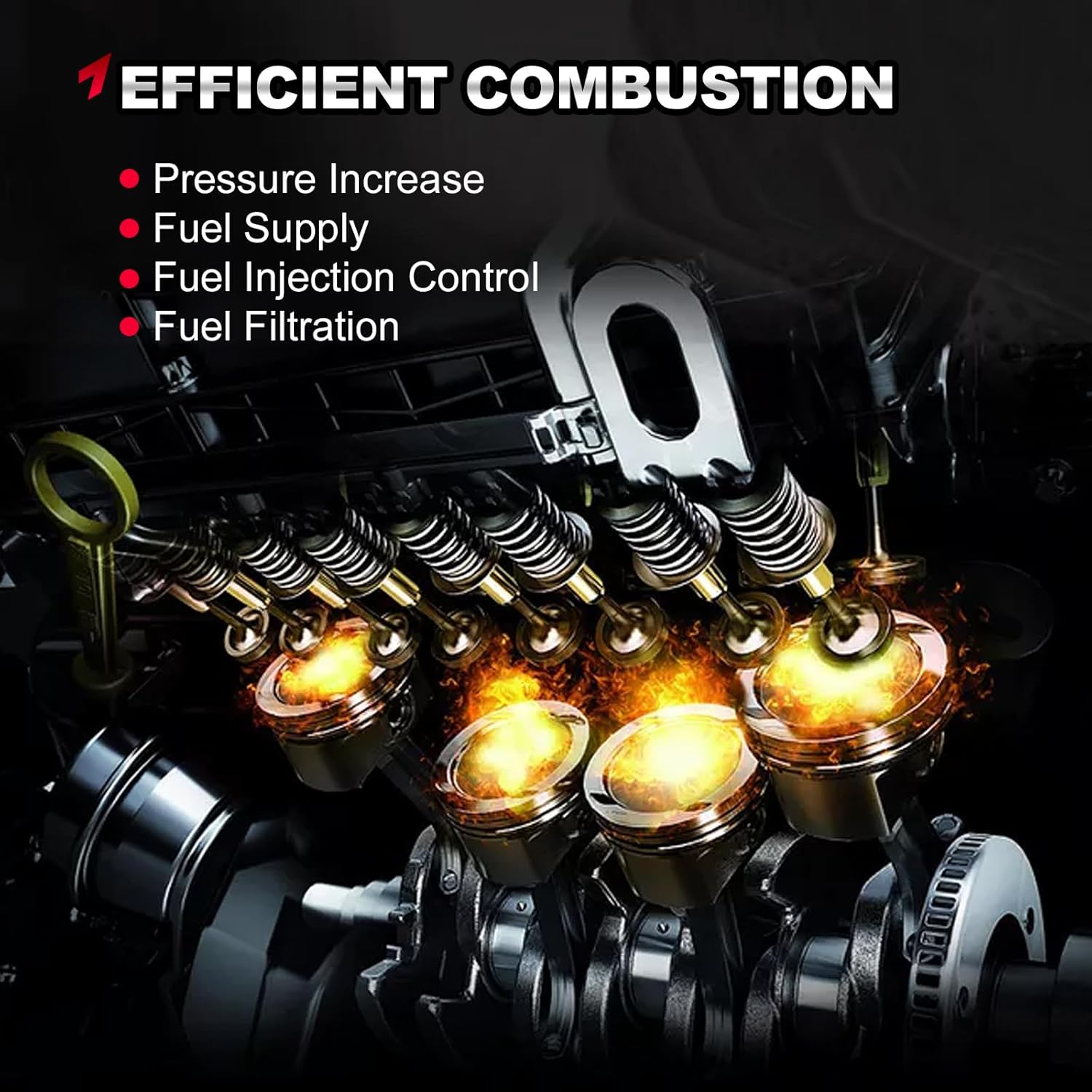 High Pressure Fuel Pump Compatible with 2010-2016 Buick Lacrosse, 2011-2017 Regal, Varano, Chevy Equinox, GMC Terrain, 2014 Impala, Malibu, Captiva Sport include Seal, Gasket and Bolt EP1028