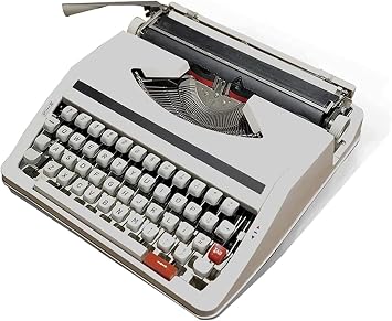 Vintage Typewriter, Manual Typewriter Portable Model, Mechanical Typewriter, Traditional Traditional Mechanical English Typewriter, Distrac