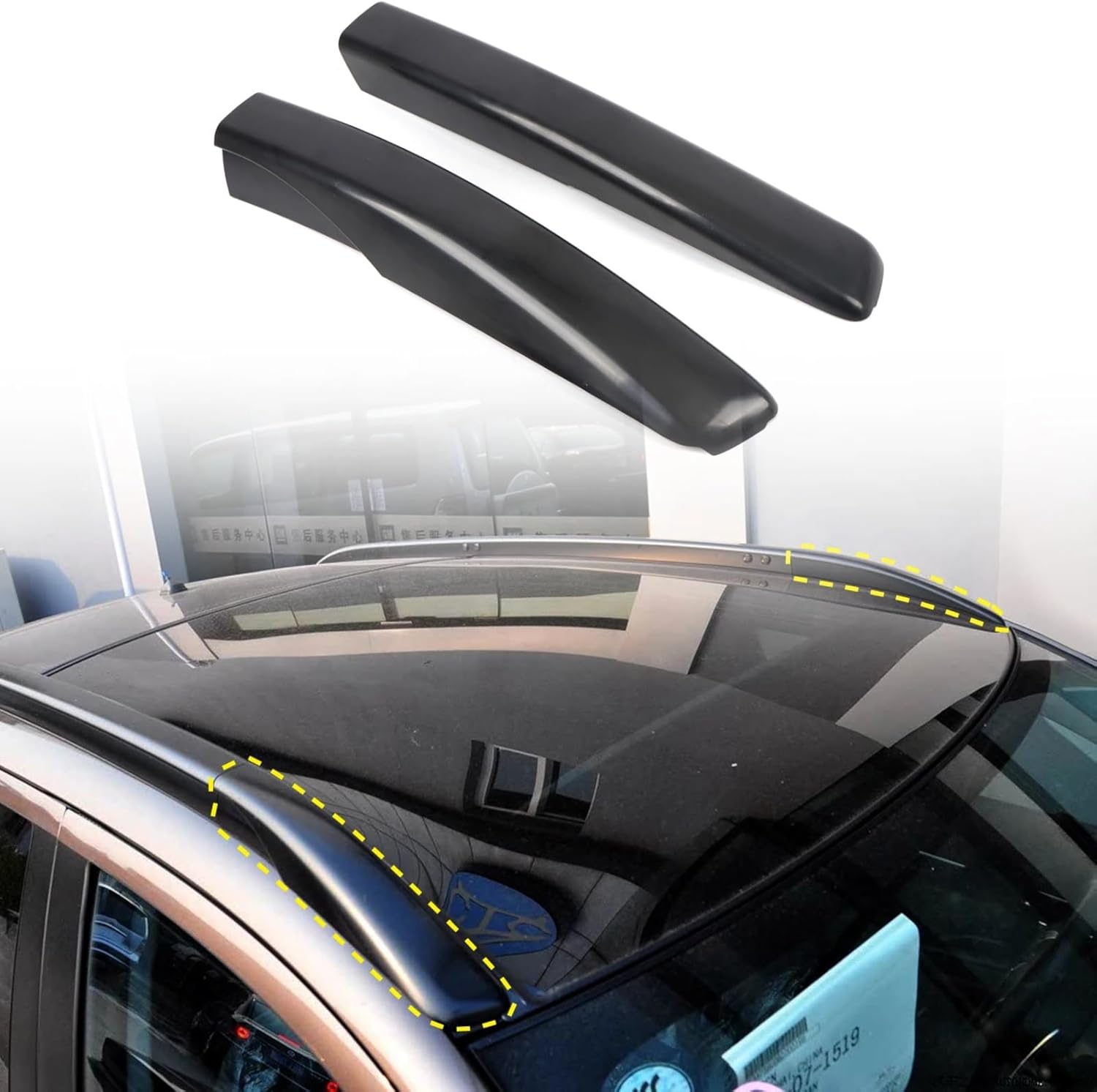 Roof Rack Cross for Mitsubishi for ASX RVR for Outlander Sport 2011-2021 Roof Rack Rail Cover End Protection Exterior Shell Cap