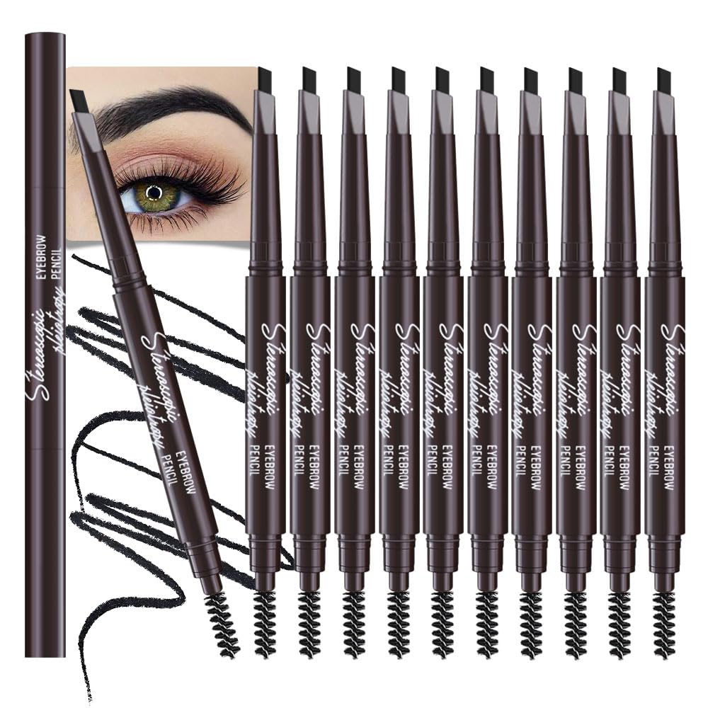 Kevyn Aucoin The Precision Brow Pencil, Brunette: Ultra slim, thin and strong. Retractable plus spoolie brush. Pro makeup artist go to. Sculpt, define and shape eyebrows. Stay put, smudge-proof
