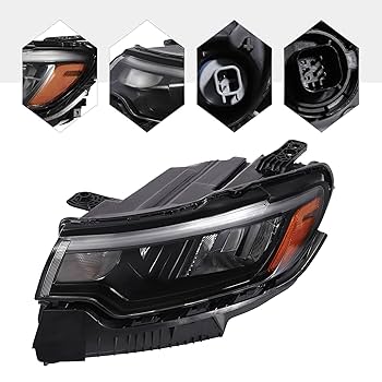 Amazon.com: WsrrLun LED Headlight Assembly for Jeep Compass