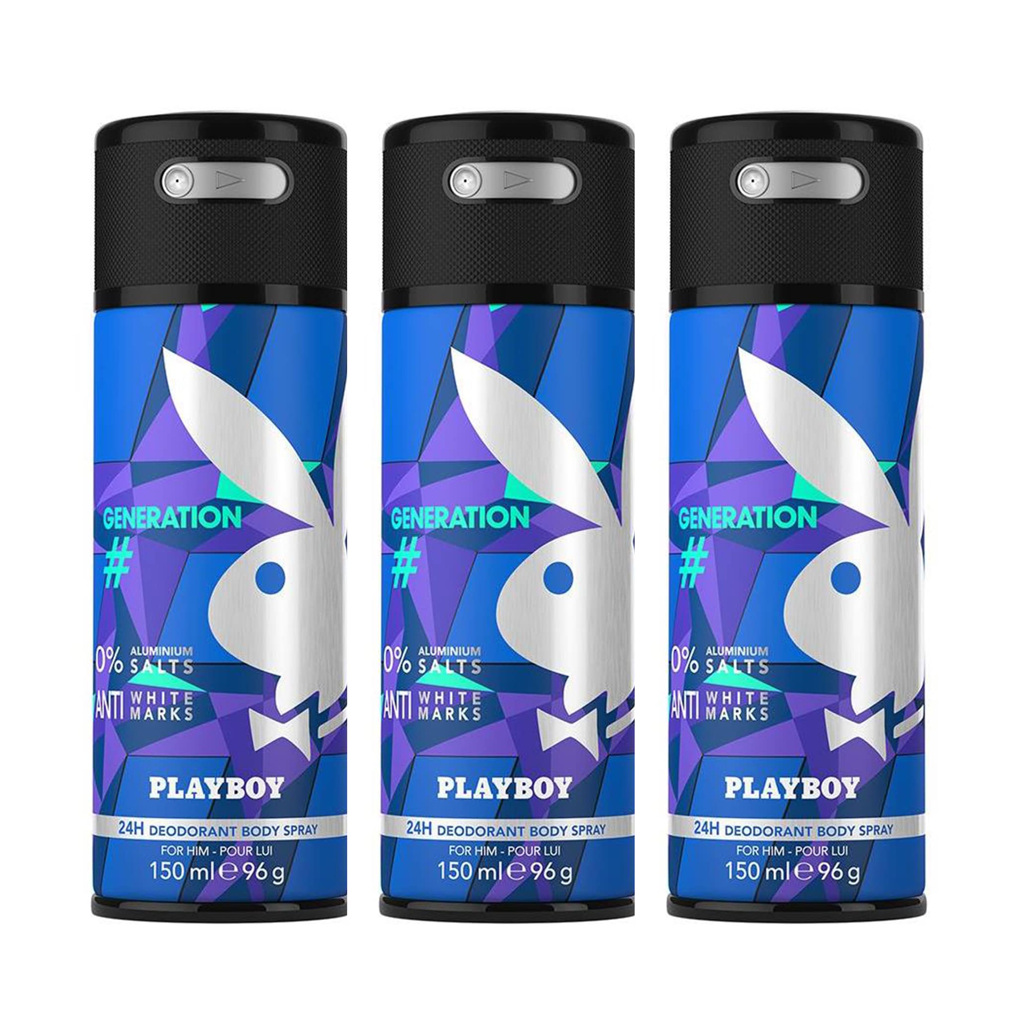 Playboy Generation Man Deodorant Spray 150ml (Pack of 3)-image-41