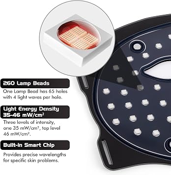 LED Face Mask With Cooling Mask, Near-Infrared Light + 7 Color LED Light Therapy Mask, Anti Acne, Anti Aging, Brightening, Firming, Home Care and Beauty Equipment for All Skin Types