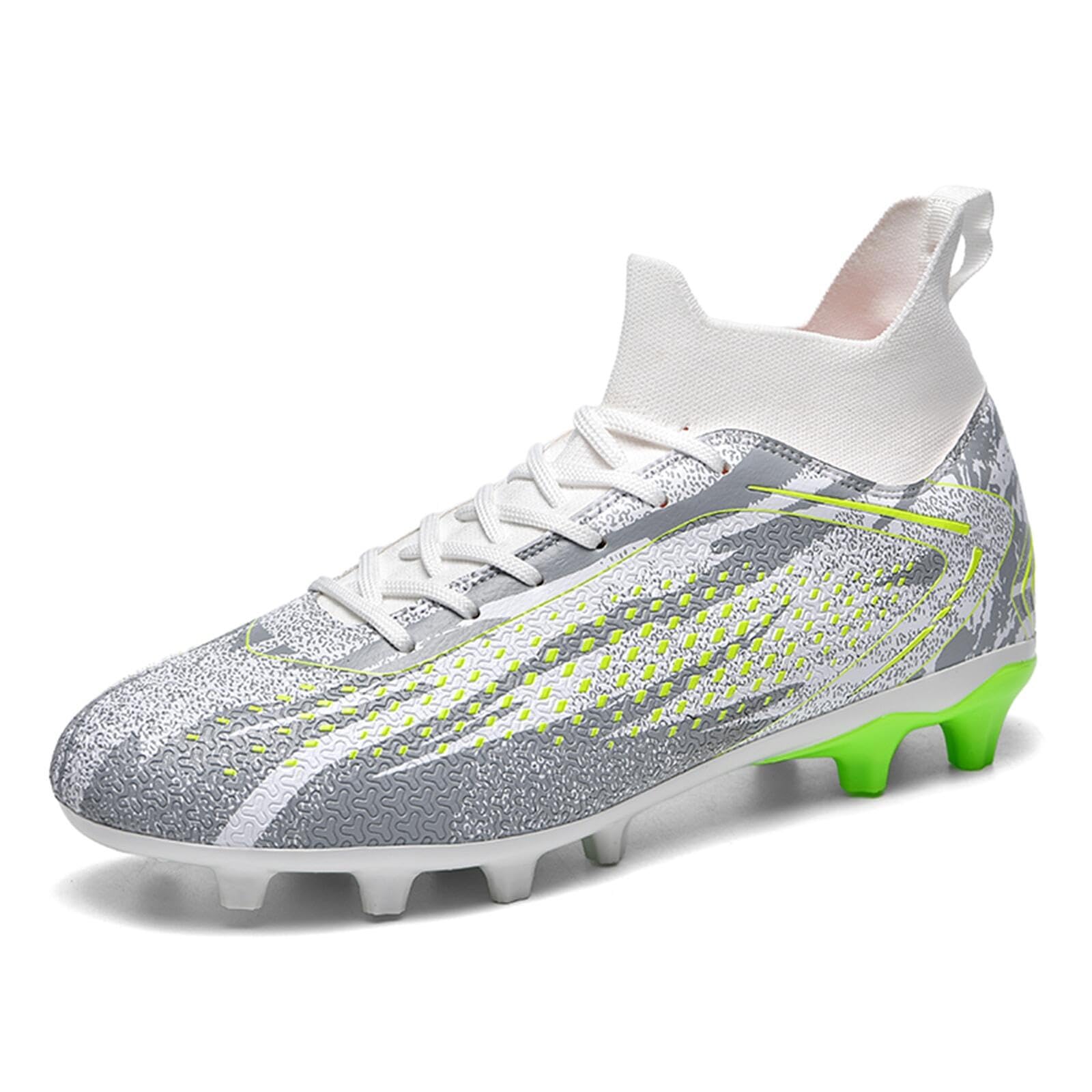 Soccer Cleats for Mens Womens Turf Indoor Soccer Shoes Unisex High Ankle AG TF Football Boots Youth Baseball Rugby Training Shoes