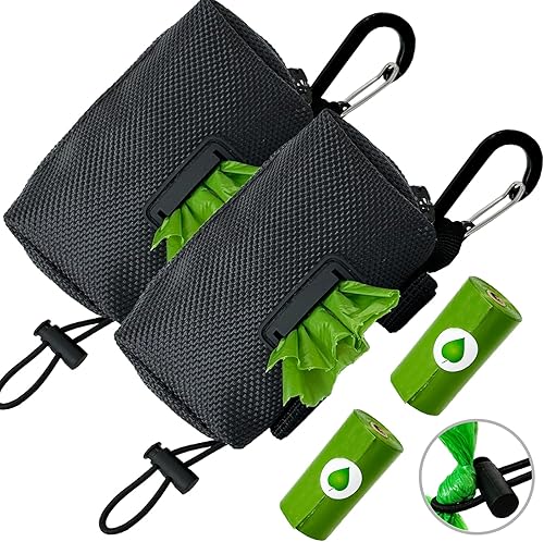 Miniatura 8 de Soporte para bolsa de excrementos de perro para correa, dispensador de bolsas de excrementos de perro para fijación de correa, soporte 2 en 1 para