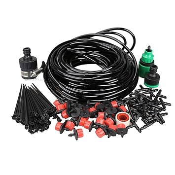 Boundless DIY Micro Drip Irrigation System Plant Automatic Self Watering Garden Hose Kits with Connector 20m