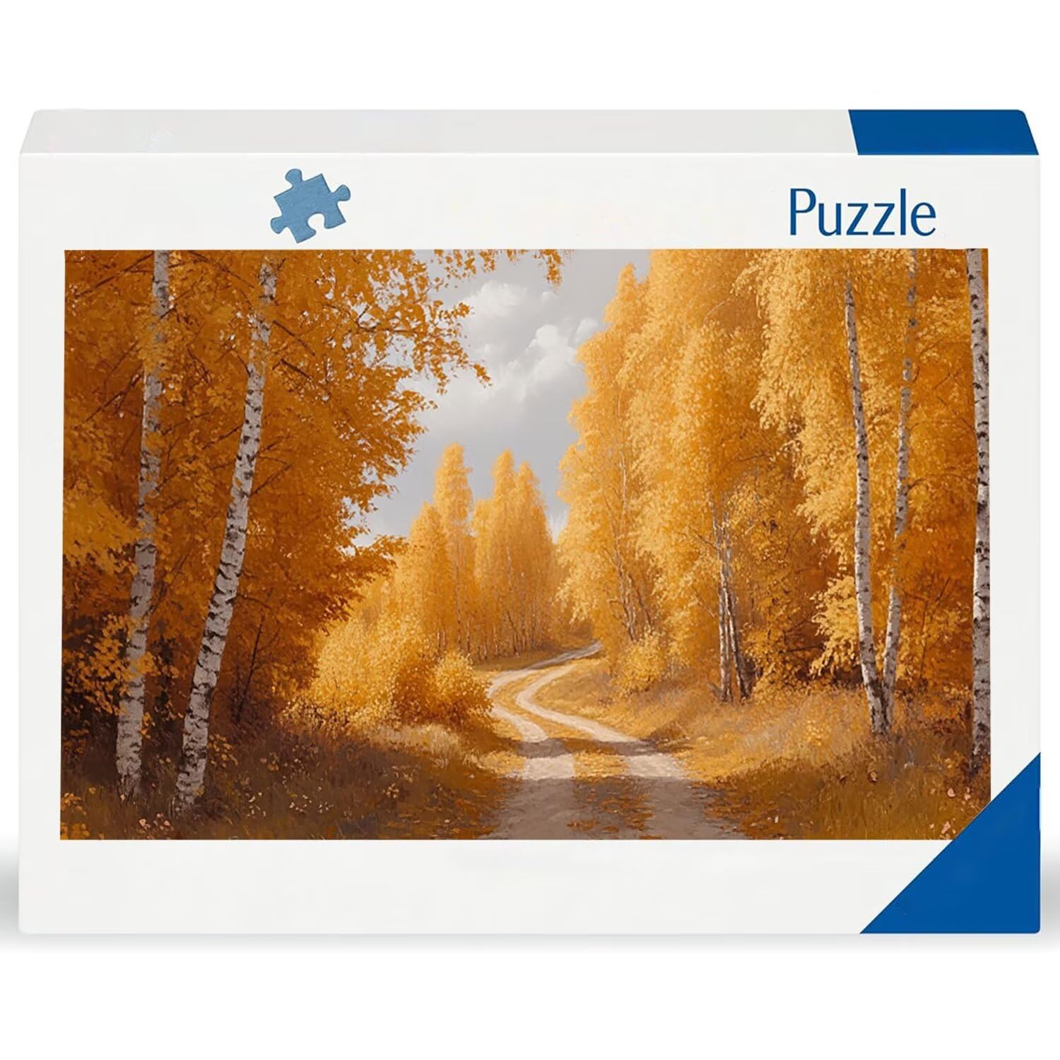 Drewniane puzzle dla dorosłych 1100 sztuk | jesienny las | Zabawki edukacyjne | Puzzle dla dorosłych i dekoracje rodzinne | Rozmiar 87 x 42 cm | Prezent dla dorosłych | Prezenty świąteczne x-821