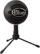 Blue Snowball iCE Plug 'n Play USB Microphone for Recording, Streaming, Podcasting, Gaming on PC and Mac, with Cardioid Condenser Capsule, Adjustable Desktop Stand and USB Cable - Black