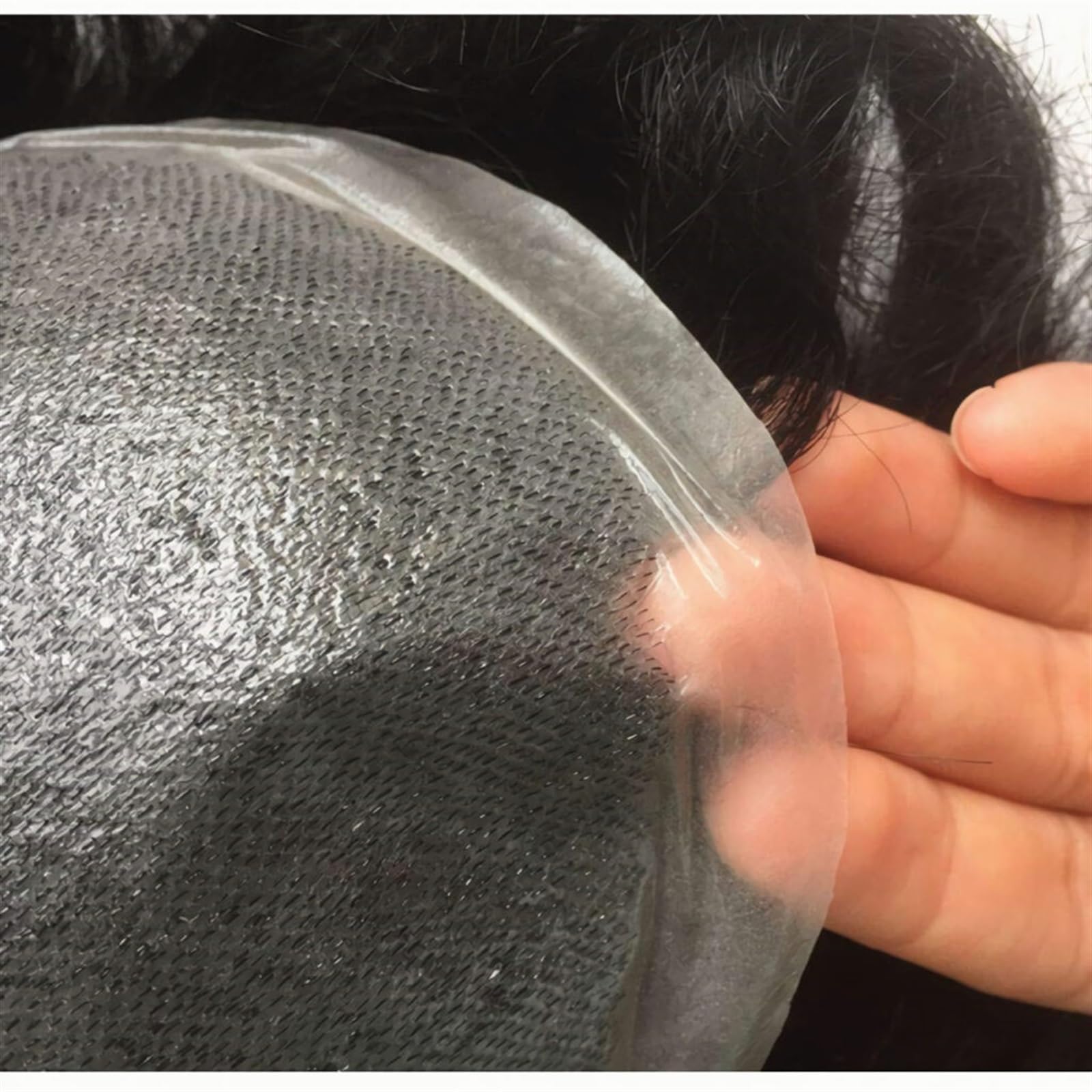 Parrucca corta da uomo Toupet for uomo in pelle sottile PU, protesi di capelli umani e unità, sistema sostituzione dei base 10×8 Copertura per punti calvi(Bruin)