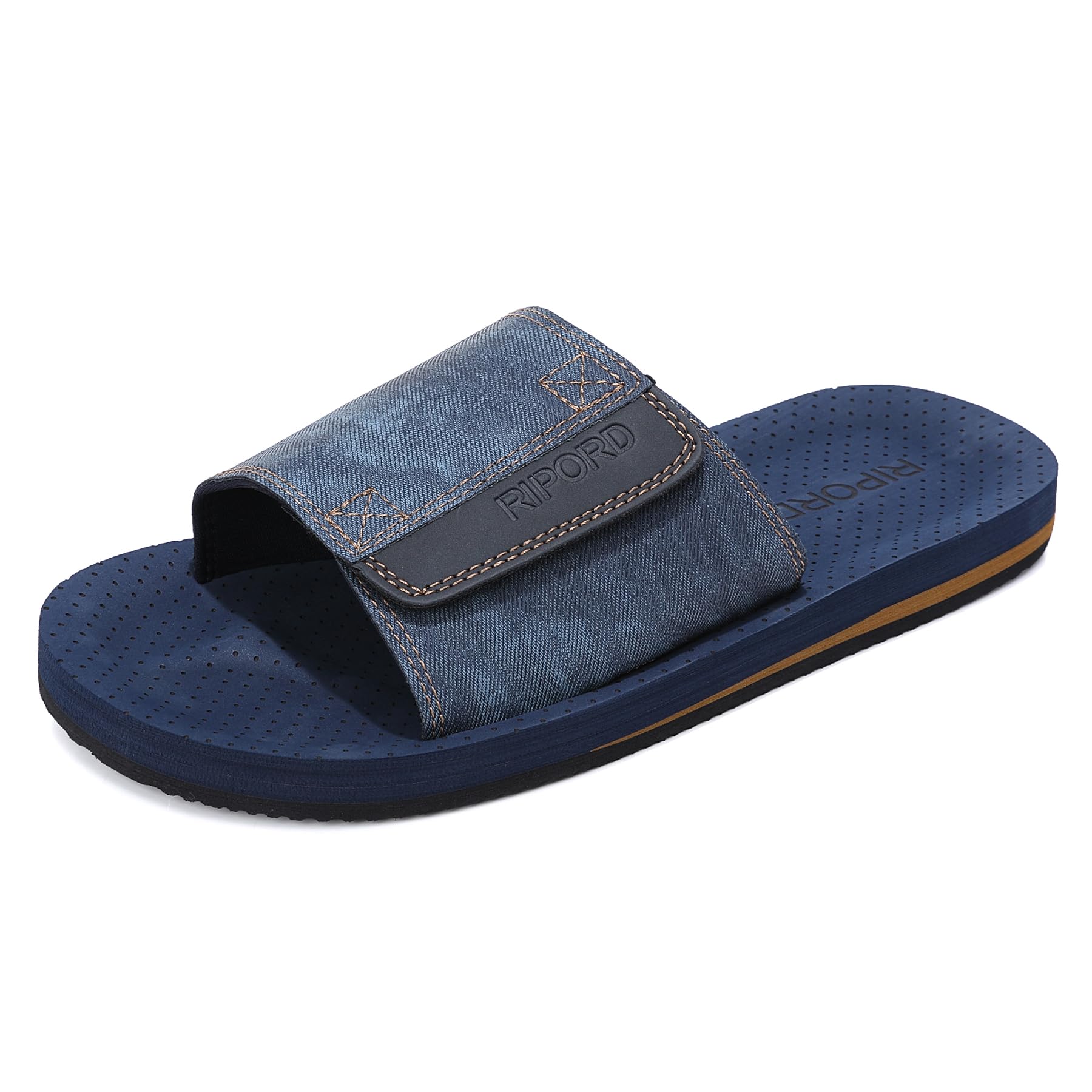 Ripord Herren Sandalen Verstellbare Pantoletten | Rutschfeste, Freizeit, Hausschuhe, Badelatschen, Sommer