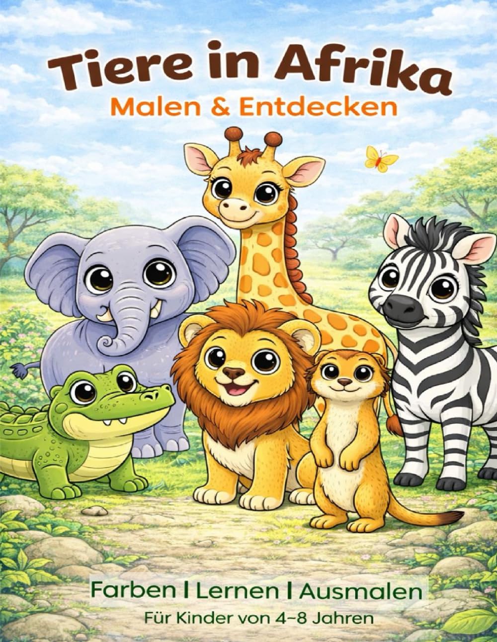 Tiere in Afrika: Malen & Entdecken