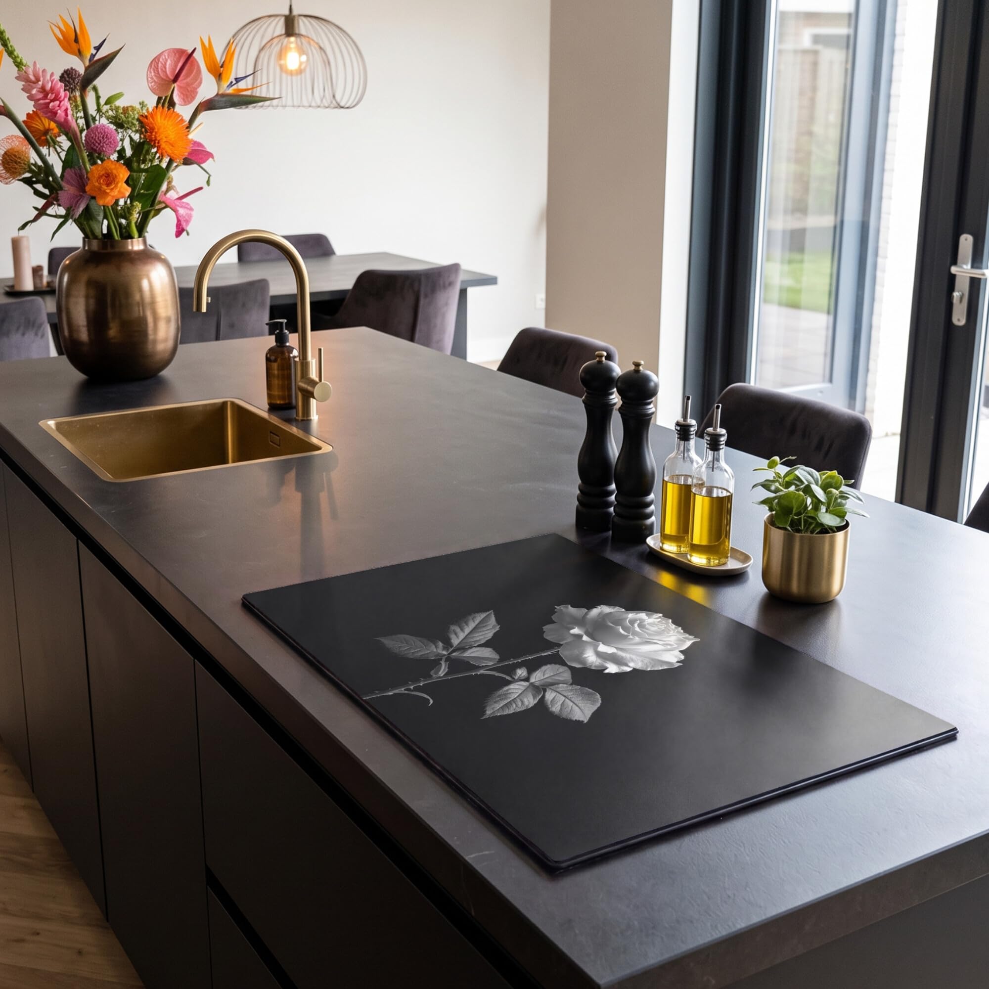 KitchenYeah© Herdabdeckplatte Einteilig Küche Herdabdeckung Induktionsfeld – Ansicht 5