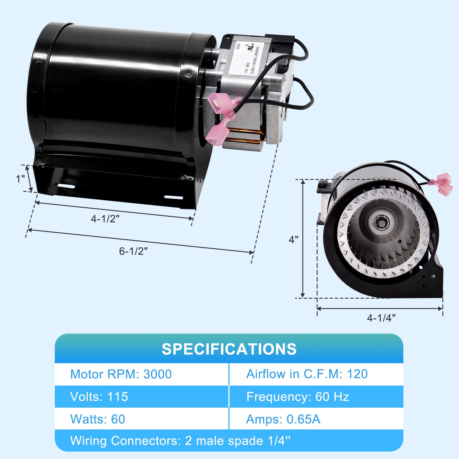 Amazon.com: Adviace Replacement Blower Motor for Lopi Freedom Bay u0026 Freedom  II u0026 Answer u0026 Revere, Avalon Olympic Wood Stove Insert, 99000137 99000123  99000190 99000126 99000128 99000133 Blower Fan : Home u0026 Kitchen
