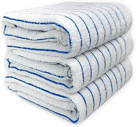 Kit 03 Toalha de Banho Grossa Praia Hotel 440g/m² Costura Dupla Reforçada