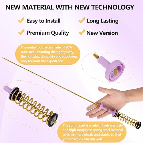 Miniatura 2 de DC97-16350U Kit de varilla de suspensión para lavadora Samsung WA50R5400AV WA50R5400AW WA50R5200AW Reemplazar DC97-16350S/16350K/ 16350E (OEM)