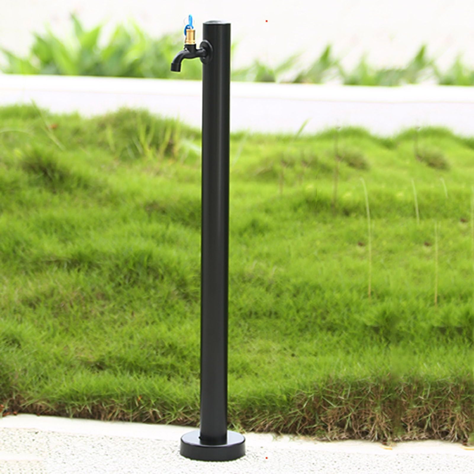ZYCHSJXA Outdoor Vertical Garden Water Column Fountain Square Hose Stand with Faucet Decorative Feature & Hydrant for Patio Backyard Lawn