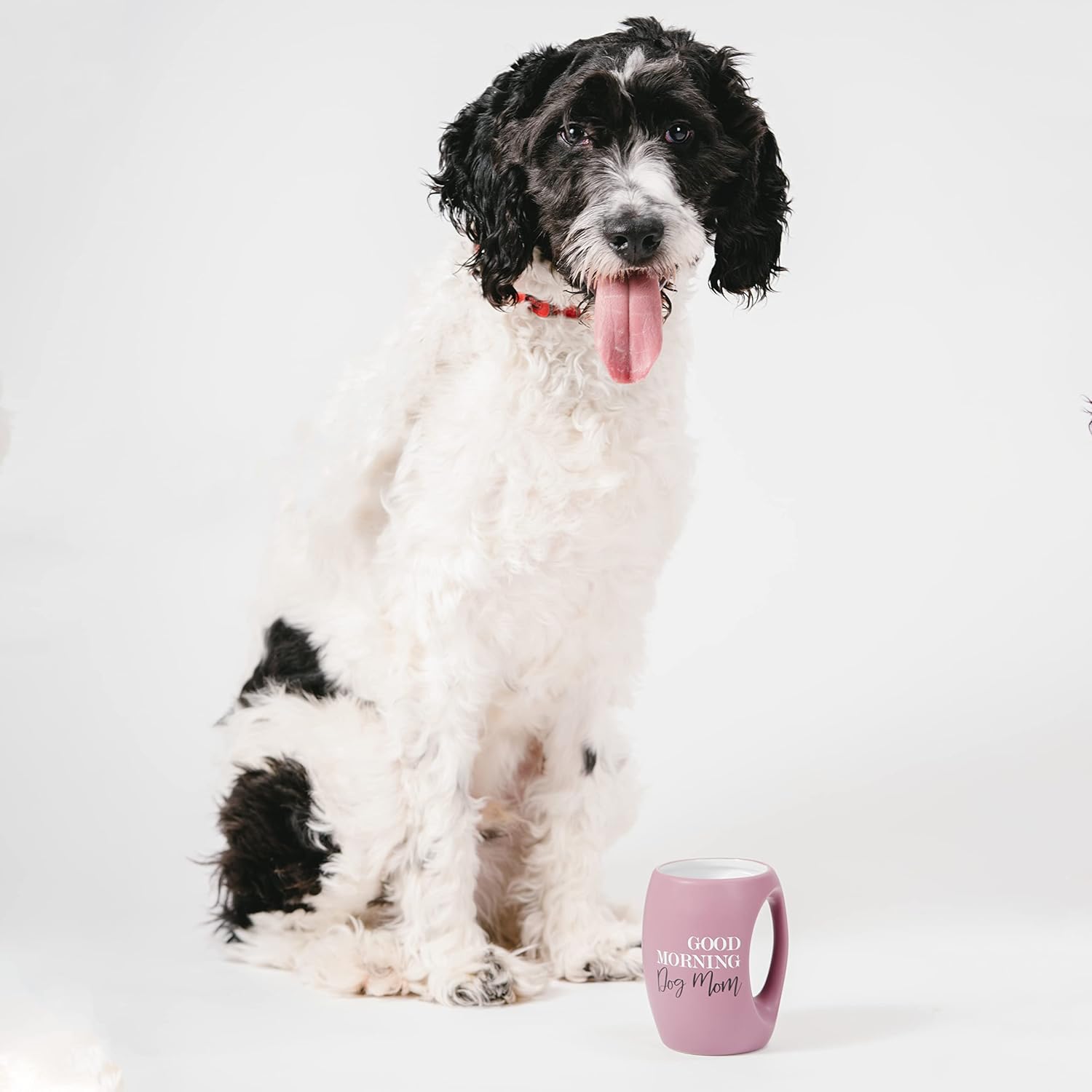 Good Morning Dog Mom - 16 Oz Stoneware Huggable Coffee Cup Mug - Image 7