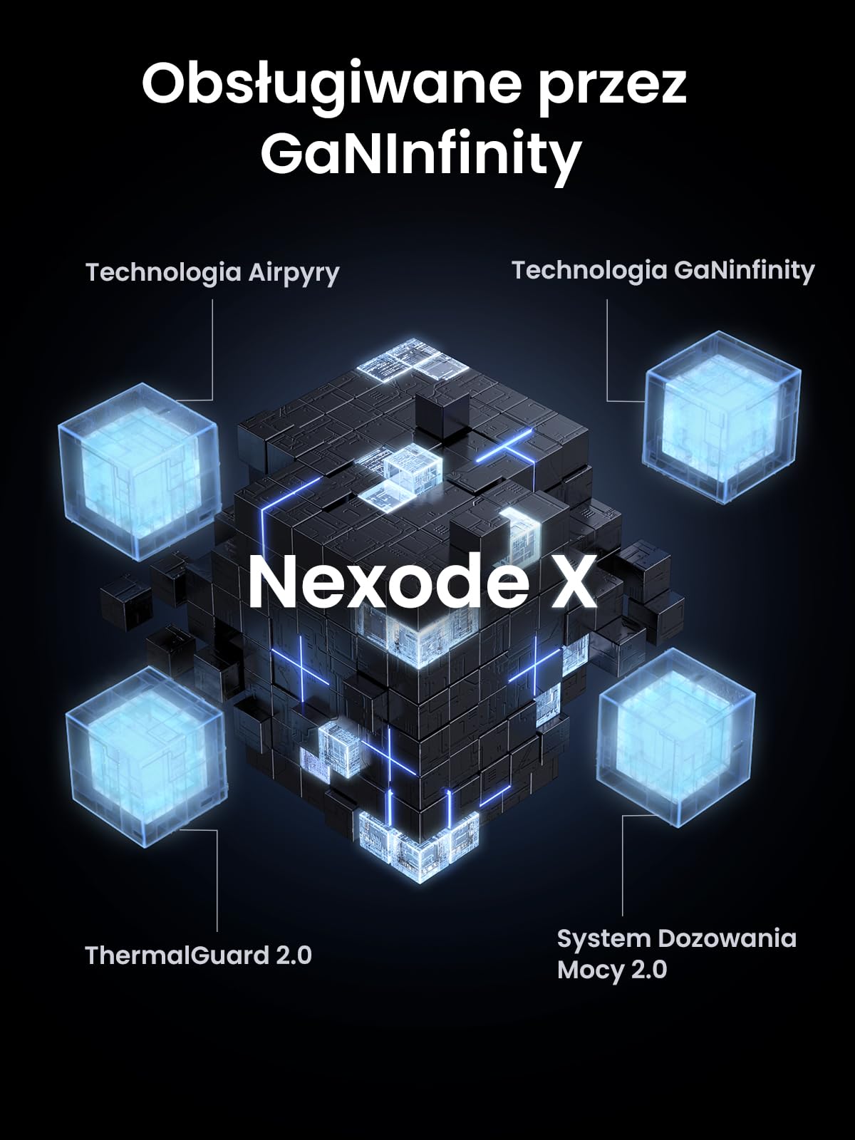 MiniUGREEN Nexode Ładowarka 100 W USB-C, ładowarka GaN, 3 porty, ładowarka PPS | 3 porty PPS 45 W Kompatybilne z iPhone 17 Pro Max Air 16 15 Galaxy S26 25 24 Pixel 10 Pro iPad MacBook M5 M4 Steam Deck