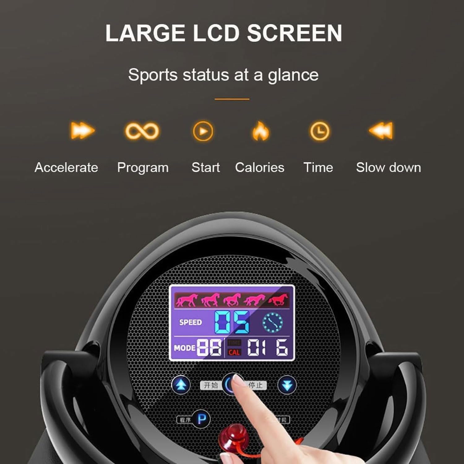 Amazon.co.jp: 電動乗馬マシン、20スピード屋内3D乗馬
