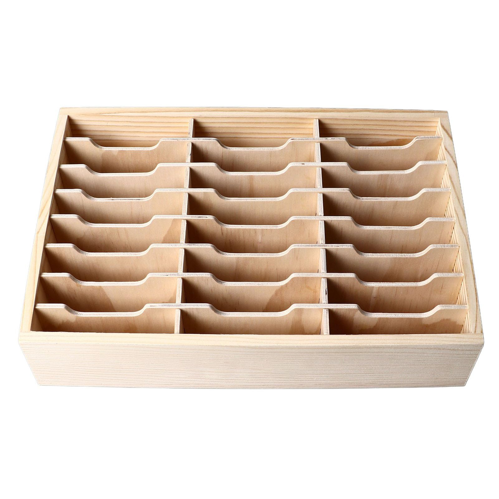 Organizzatore di scatole portaoggetti da scrivania in legno per riunioni multi rack per ufficio