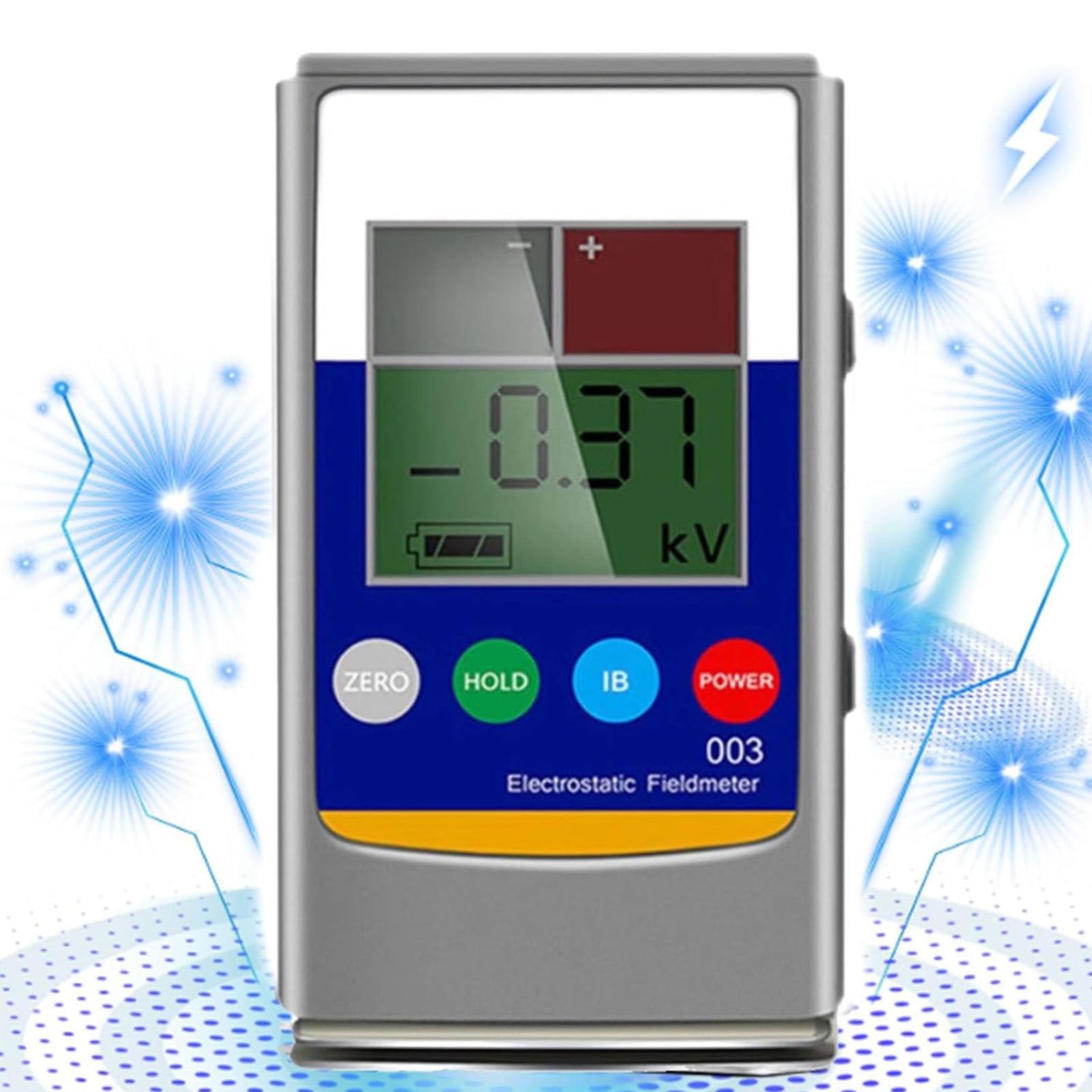 Cashwise Static Meter 0-30kV Electrostatic Field Meter Digital Electricity Strength FieldMeter Monitor Tester with LCD Screen, for Textile Fiber Paper Rubber Plastic