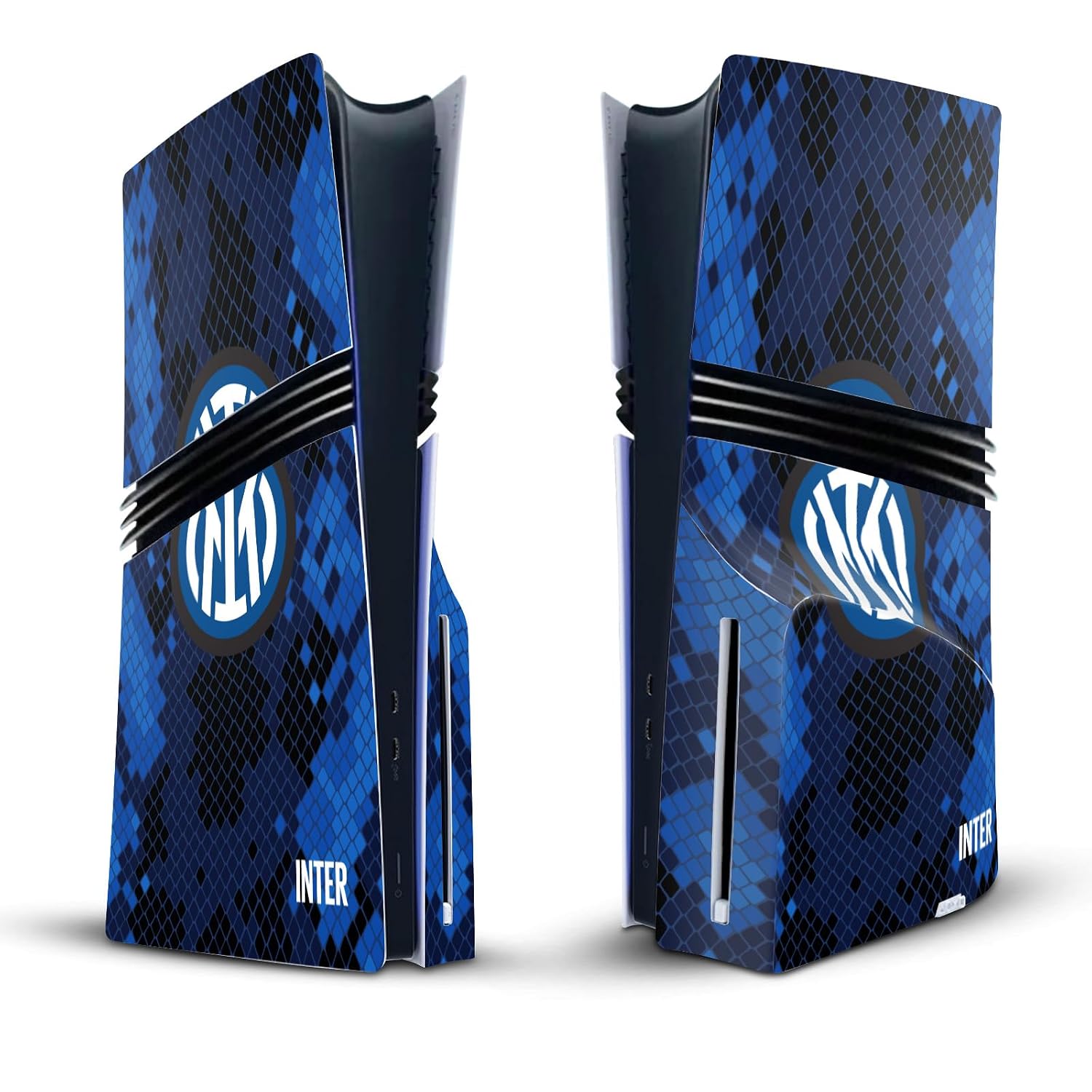 Head Case Designs Officially Licensed Inter Milan Home 2021/22 Crest Kit Vinyl Sticker Gaming Skin Decal Cover Compatible With Sony PlayStation 5 PS5 Pro Disc Edition Console
