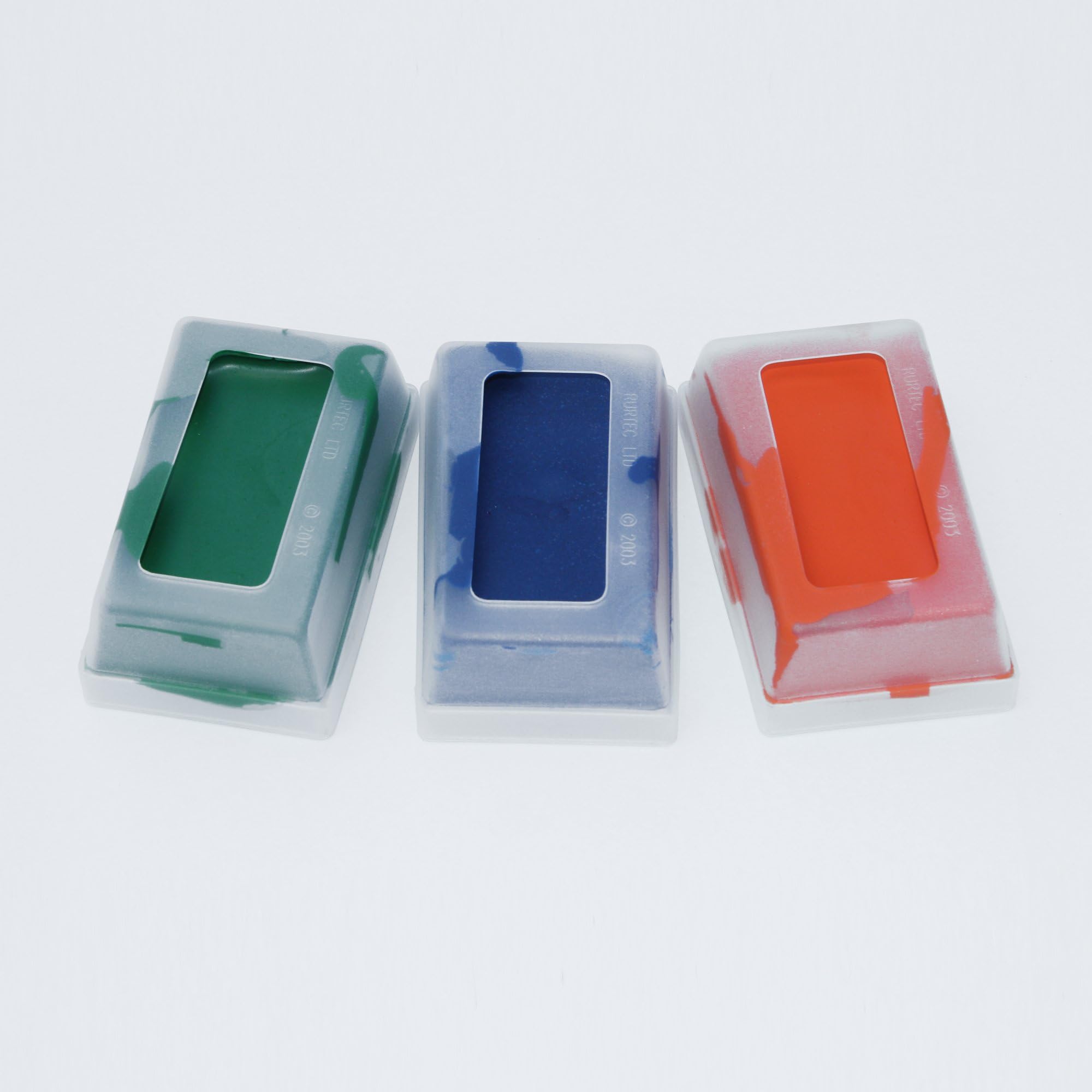 MATINGMARK Sheep & Goat Mating Crayon Block Marker for Ram Breeding/Marking Harness by Rurtec, 3 Pack Hot Orange, Blue & Green, Made in New Zealand