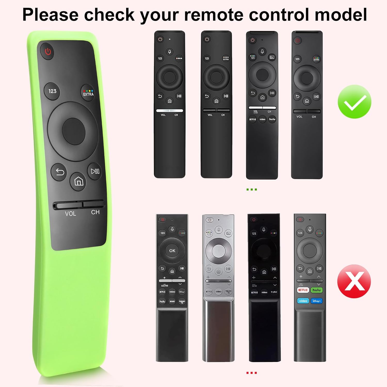 Reemplazo de control remoto universal para televisores Samsung, compatible con todos los televisores Samsung Smart Frame curvos QLED.
- imagen 2
